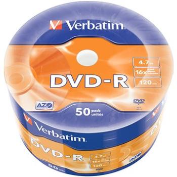 VERBATIM DVD-R AZO 4,7GB, 16x, wrap 50 ks (43788)