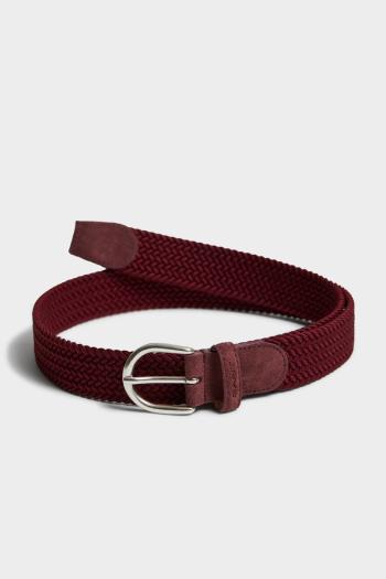 OPASEK GANT ELASTIC BRAID BELT PLUMPED RED