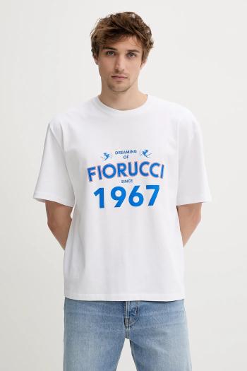 Bavlnené tričko Fiorucci White Dreaming 1967 Print Boxy Fit T-Shirt pánske, biela farba, s potlačou, M02SMTSH103CJ01WH08