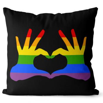 Vankúš LGBT Hands (Velikost: 55 x 55 cm)