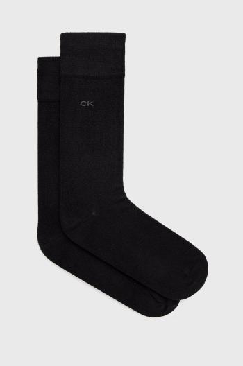 Ponožky Calvin Klein 2-pack pánské, černá barva, 701218631