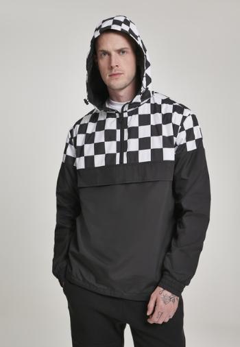 Urban Classics Check Pull Over Jacket blk/chess - XXL