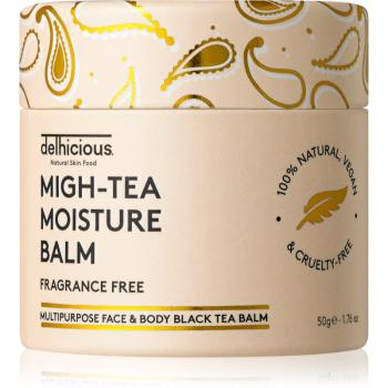 delhicious MIGH-TEA MOISTURE BALM multifunkční balzám pro velmi suchou a citlivou pleť bez parfemace 50 g