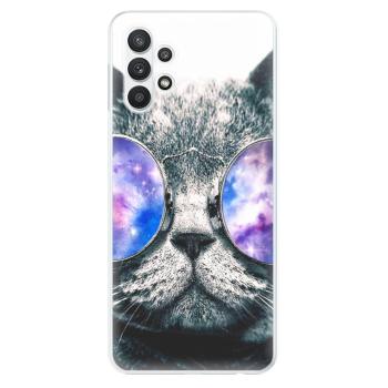 Odolné silikonové pouzdro iSaprio - Galaxy Cat - Samsung Galaxy A32