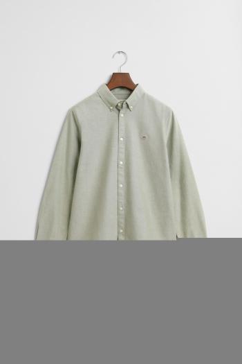 KOŠILE GANT SHIELD OXFORD BD SHIRT WASHED OLIVE
