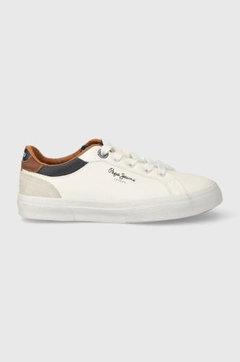 Dětské sneakers boty Pepe Jeans KENTON COURT B bílá barva