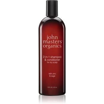 John Masters Organics Scalp 2 in 1 Shampoo with Zinc & Sage šampon a kondicionér 2 v 1 473 ml