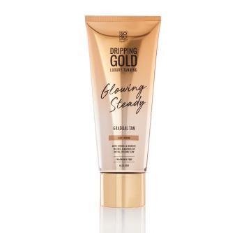 SOSU Dripping Gold Glowing Steady samoopalovací krém Gradual Tan light, medium 200 ml