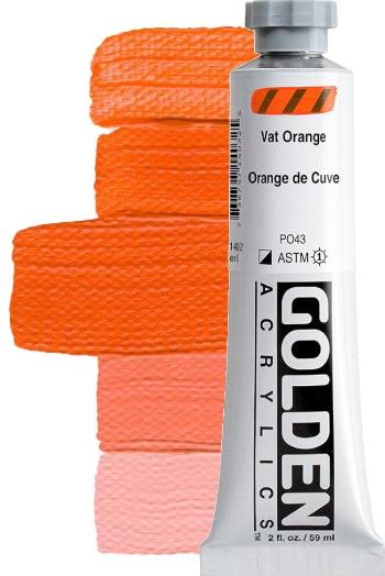 Golden Artist Colors Heavy Body Akrylová barva Vat Orange 59 ml 1 ks