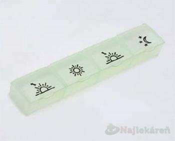 Obzor Dávkovač léků typ 04 denní MIX barev