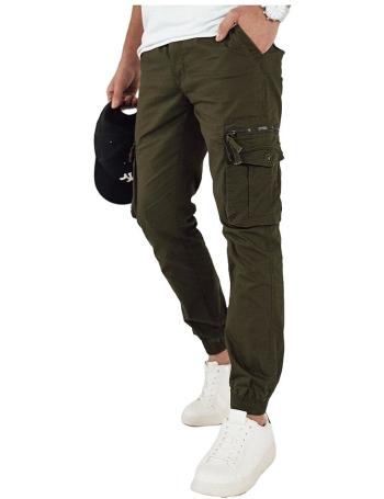 Tmavé khaki cargo kalhoty vel. 2XL