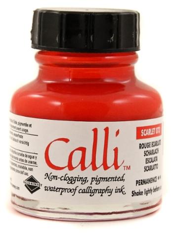 D&R - Farebný kaligrafický tuš D&R - scarlet 29,5 ml