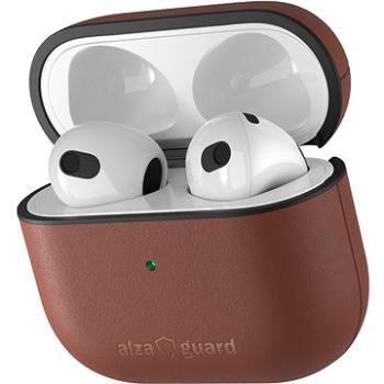 AlzaGuard Genuine Leather Case pro AirPods 2021 hnědé (AGD-ACL005C)