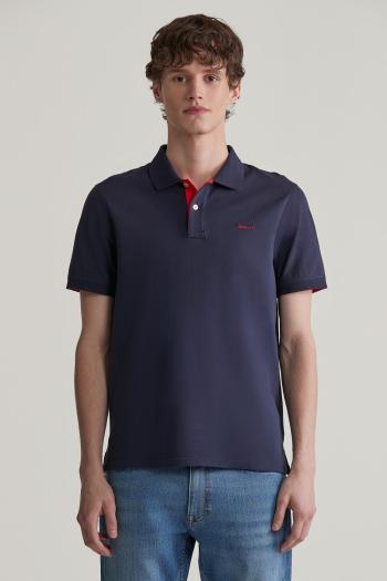 POLOKOŠILE GANT REG CONTRAST PIQUE SS POLO EVENING BLUE