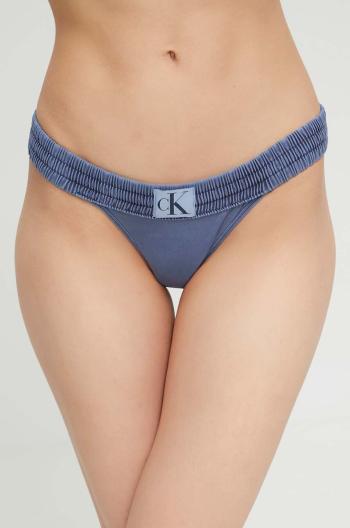 Plavkové kalhotky Calvin Klein tmavomodrá barva