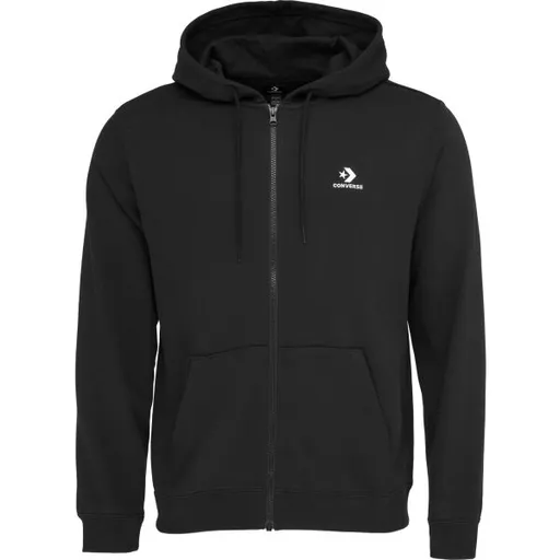 Converse STANDARD FIT  STAR CHEV EMB Pánská mikina, černá, velikost