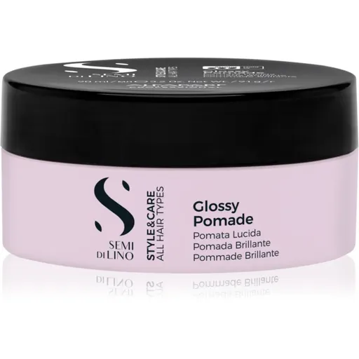 Alfaparf Milano Semi di Lino Style&Care Glossy Pomade tvarujíci vosková pomáda pro usměrnění a modelaci účesu s vysokým leskem 100 ml