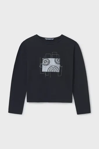 Dětské bavlněné tričko s dlouhým rukávem Mayoral