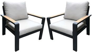 Hliníkové kreslá WATFORD DUO (2 ks)