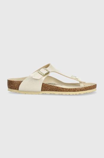 Dětské žabky Birkenstock Gizeh Kids BF Graceful béžová barva