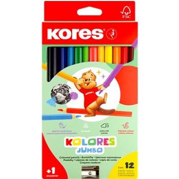 KORES JUMBO KOLORES 12 barev (93512)