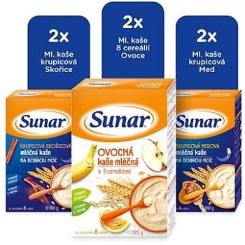 Sunar Mix mléčná kaše 6× 225 g (8592084415150)