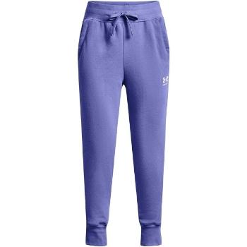 Under Armour RIVAL FLEECE LU Dívčí kalhoty, fialová, velikost