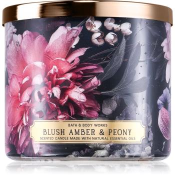 Bath & Body Works Blush Amber Peony vonná svíčka 411 g