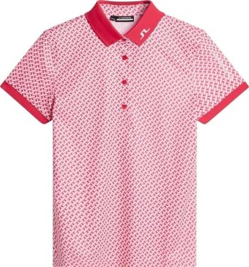 J.Lindeberg Tour Tech Print Geo Pink XS Polo košile