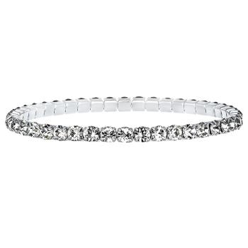 CRYSTalp Elastický tenisový náramek s čirými krystaly Aura 22270.CRY.E