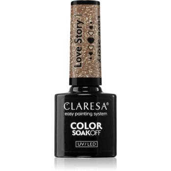 Claresa SoakOff UV/LED Color Love Story gelový lak na nehty odstín 1 5 g