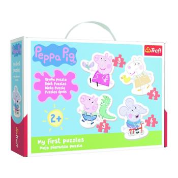 TREFL Baby puzzle Prasátko Peppa 4v1 (3,4,5,6 dílků) 