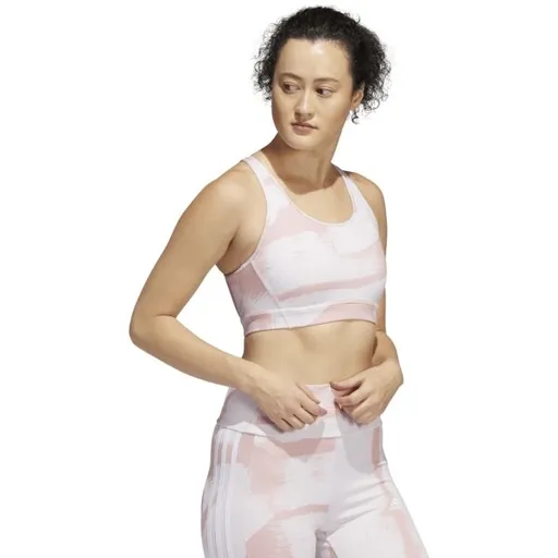 adidas AOP Dámská sportovní podprsenka, růžová, velikost XS A-C