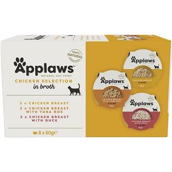 Applaws miska Cat Pot multipack kuřecí výběr 8 × 60 g (5060122496117)