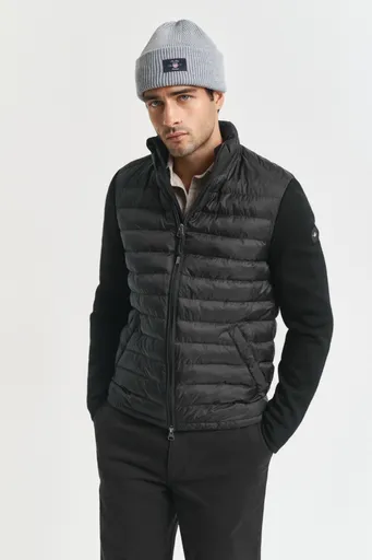 BUNDA GANT MIXED MEDIA JACKET BLACK
