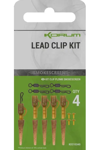 Korum Závěsky Smokescreen Lead Clip Kit 4ks,Korum Závěsky Smokescreen Lead Clip Kit 4ks