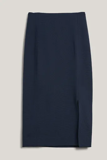 SUKNĚ GANT JERSEY PENCIL SKIRT EVENING BLUE