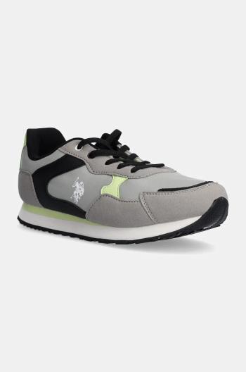 Dětské sneakers boty U.S. Polo Assn. NOBIK015K/DNH1 šedá barva, NOBIK015