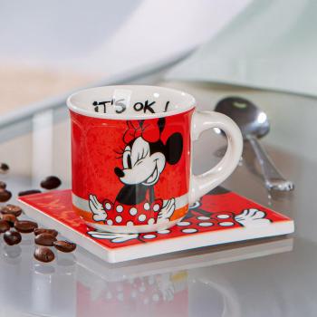 Egan Porcelánový šálek na espresso Minnie, červený