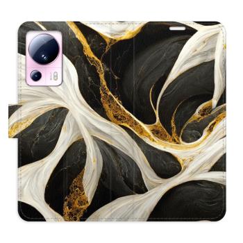 Flipové pouzdro iSaprio - BlackGold Marble - Xiaomi 13 Lite