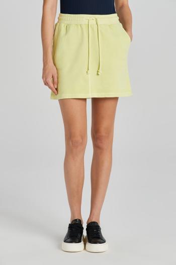 TEPLÁKOVÁ SUKNĚ GANT REL MINI SUNFADED SKIRT PASTEL LIME