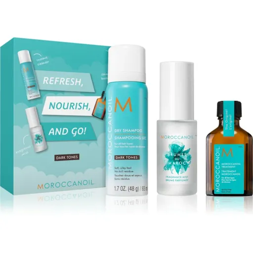 Moroccanoil Refresh, Nourish, and Go! (Dark Tones) sada pro tmavé vlasy pro ženy