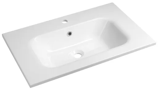 SAPHO SIDRA umyvadlo, litý mramor, 71x46cm, bílá SD071