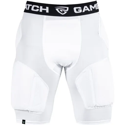 GAMEPATCH PADDED SHORTS PRO+ Kompresní unisex šortky, bílá, velikost