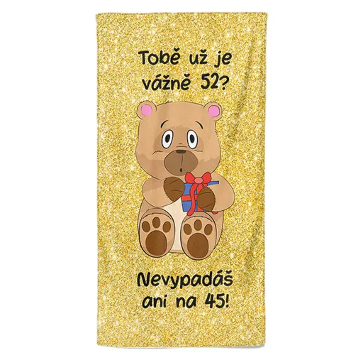 Osuška Tobě už je tolik? (věk: 52, Velikost osušky: 100x170cm)