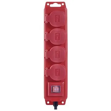 EMOS Prodlužovací kabel gumový IP44, 4× zásuvka, 3m (1902340301)