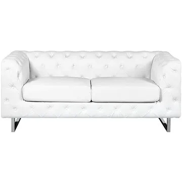 Dvoumístná BELIANI z ekokůže bílá VISSLAND (beliani_165024)