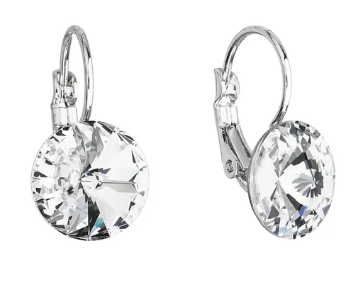 Evolution Group - Pavona Blyštivé visací náušnice s krystaly Swarovski 51002.1