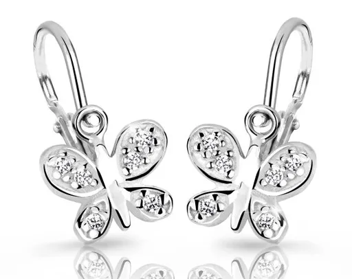 Cutie Jewellery Dětské náušnice z bílého zlata C2748-10-X-2 bílá
