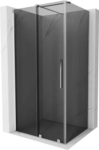 MEXEN/S Velar sprchový kout, posuvné dveře 90 x 75, grafit, chrom 871-090-075-41-01